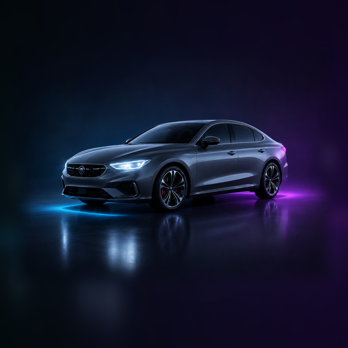 Realistic modern car for auto electrics diagnostics